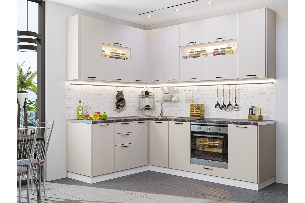 Zbohom, šedá a biela: trendová farba, ktorá opticky zväčší vašu kuchyňu