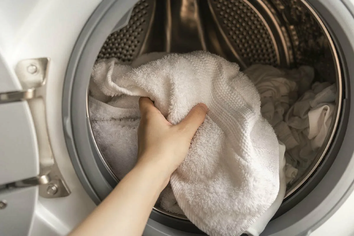 Stačí nasypať tri polievkové lyžice do bubna. Uteráky budú mäkké a nadýchané ako nové.