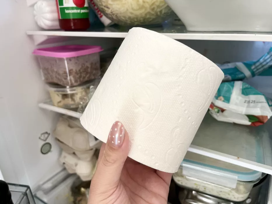 Dal som rolku toaletného papiera do chladničky a vážny problém bol vyriešený. Tento trik je skutočný objav