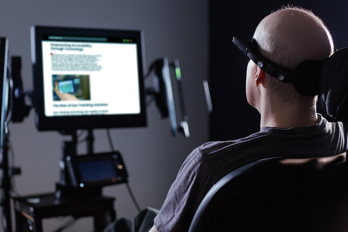 Bol vyvinutý tracker na sledovanie pohybu očí, ktorý umožňuje pacientom s paralýzou ovládať kreslá pomocou pohľadu